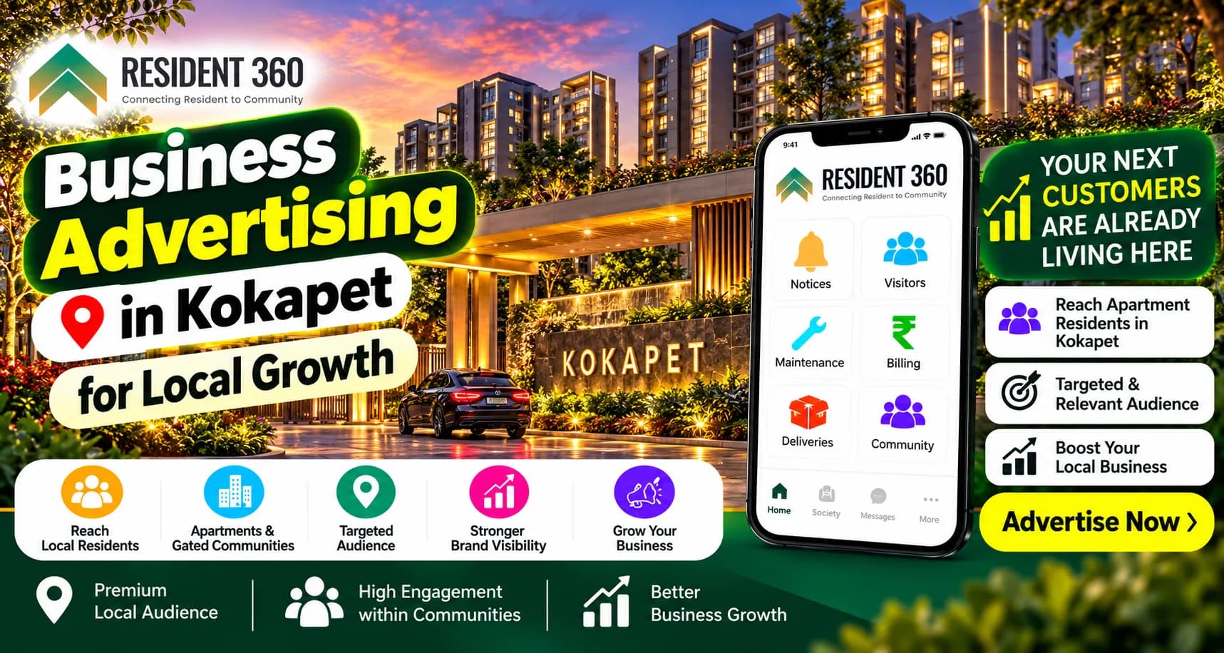 Business Advertising in Kokapet for Local Growth
