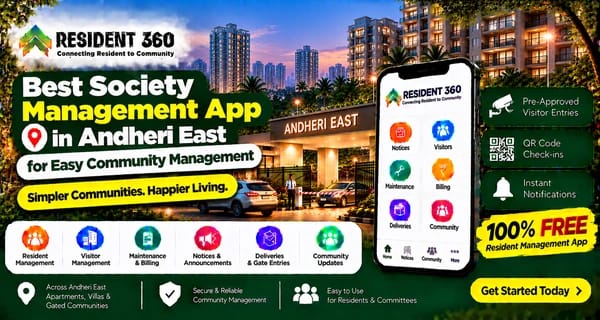 Best Society Management App in Andheri East for Easy Community Management