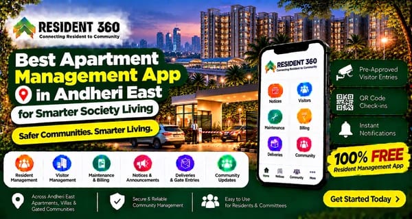 Best Apartment Management App in Andheri East for Smarter Society Living