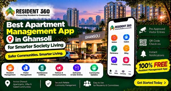 Best Apartment Management App in Ghansoli for Smarter Society Living