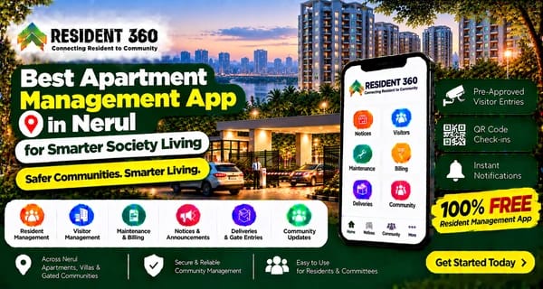 Best Apartment Management App in Nerul for Smarter Society Living