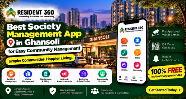 Best Society Management App in Ghansoli for Easy Community Management