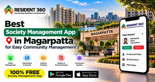 Best Society Management App in Magarpatta for Easy Community Management