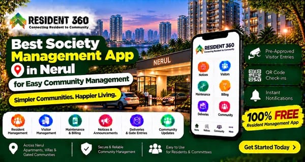 Best Society Management App in Nerul for Easy Community Management