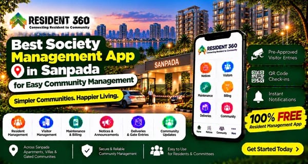 Best Society Management App in Sanpada for Easy Community Management