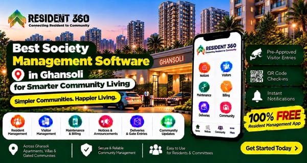 Best Society Management Software in Ghansoli for Smarter Community Living
