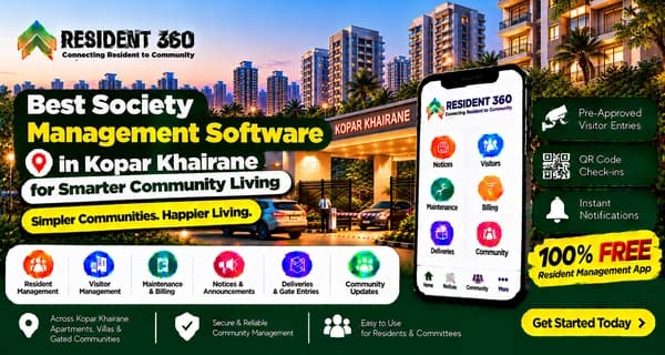 Best Society Management Software in Kopar Khairane for Smarter Community Living