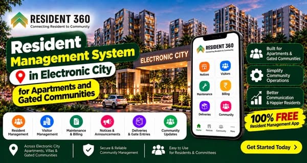 Resident Management System in Electronic City