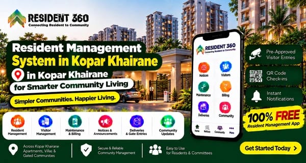 Resident Management System in Kopar Khairane for Smarter Community Living