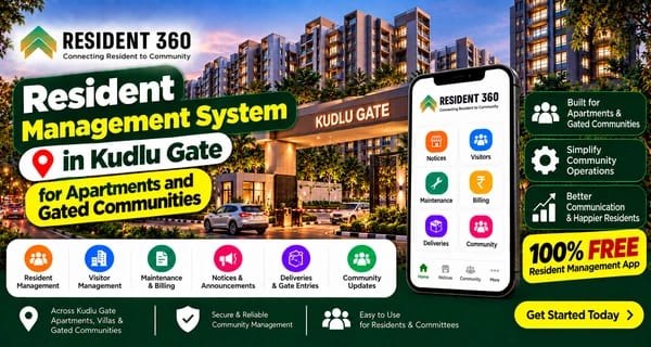 Resident Management System in Kudlu Gate