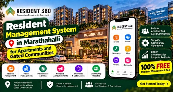 Resident Management System in Marathahalli