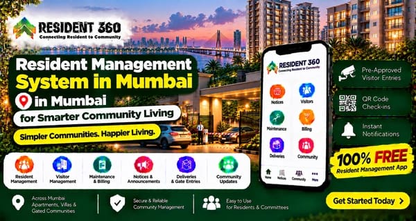Resident Management System in Mumbai for Smarter Community Living