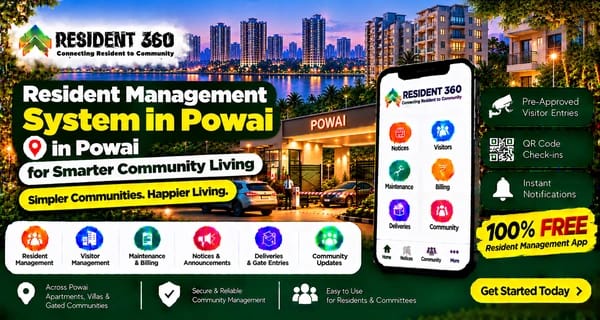 Resident Management System in Powai for Smarter Community Living