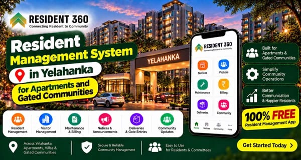 Resident Management System in Yelahanka for Apartments and Gated Communities