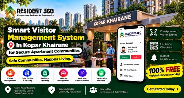 Smart Visitor Management System in Kopar Khairane for Secure Apartment Communities