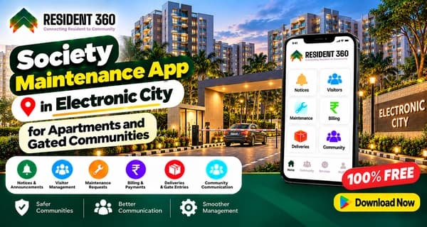 Society Maintenance App in Electronic City
