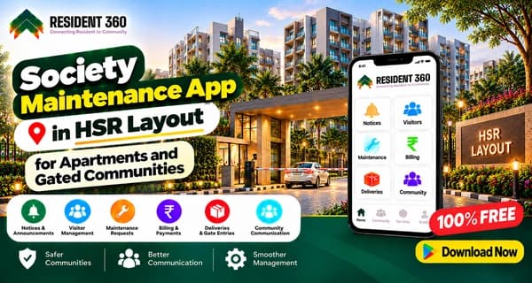 Society Maintenance App in HSR Layout