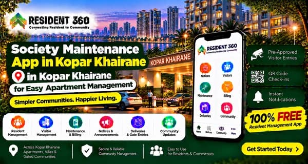 Society Maintenance App in Kopar Khairane for Easy Apartment Management
