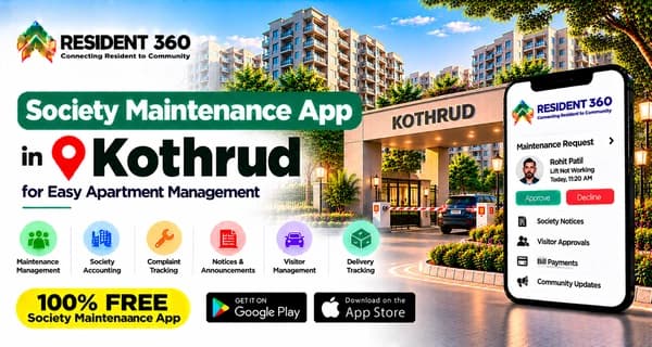 Society Maintenance App in Kothrud for Easy Apartment Management