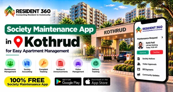 Society Maintenance App in Kothrud for Easy Apartment Management