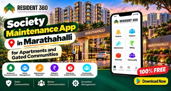 Society Maintenance App in Marathahalli for Apartments and Gated Communities