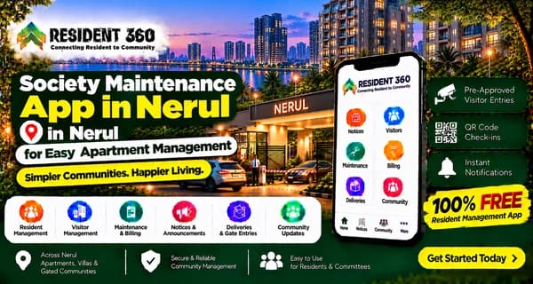 Society Maintenance App in Nerul for Easy Apartment Management