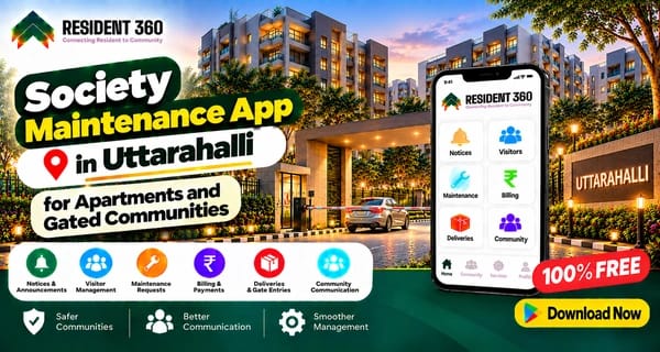 Society Maintenance App in Uttarahalli for Apartments and Gated Communities