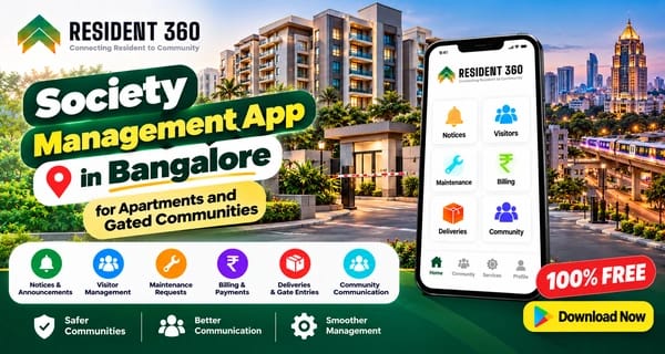 Society Management App in Bangalore for Apartments and Gated Communities