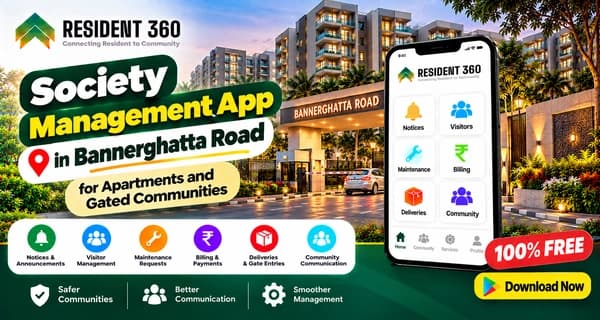 Society Management App in Bannerghatta Road for Apartments and Gated Communities