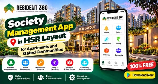 Society Management App in HSR Layout for Apartments and Gated Communities