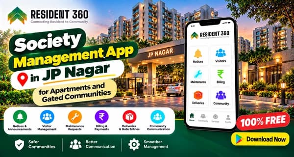 Society Management App in JP Nagar for Apartments and Gated Communities