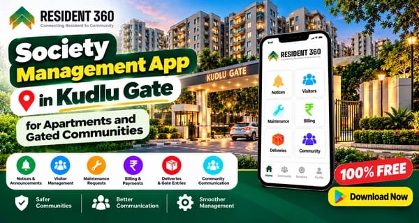 Society Management App in Kudlu Gate for Apartments and Gated Communities