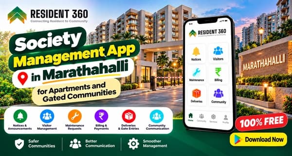 Society Management App in Marathahalli for Apartments and Gated Communities