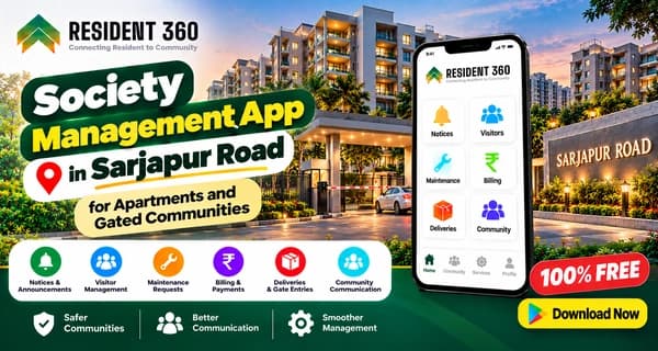 Society Management App in Sarjapur Road for Apartments and Gated Communities
