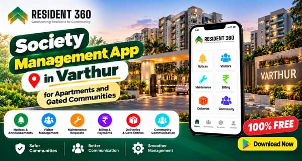 Society Management App in Varthur for Apartments and Gated Communities
